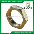 yuhuan factory low price customized 1/2'' 1'' 3/4'' forged bulkhead brass lock nut